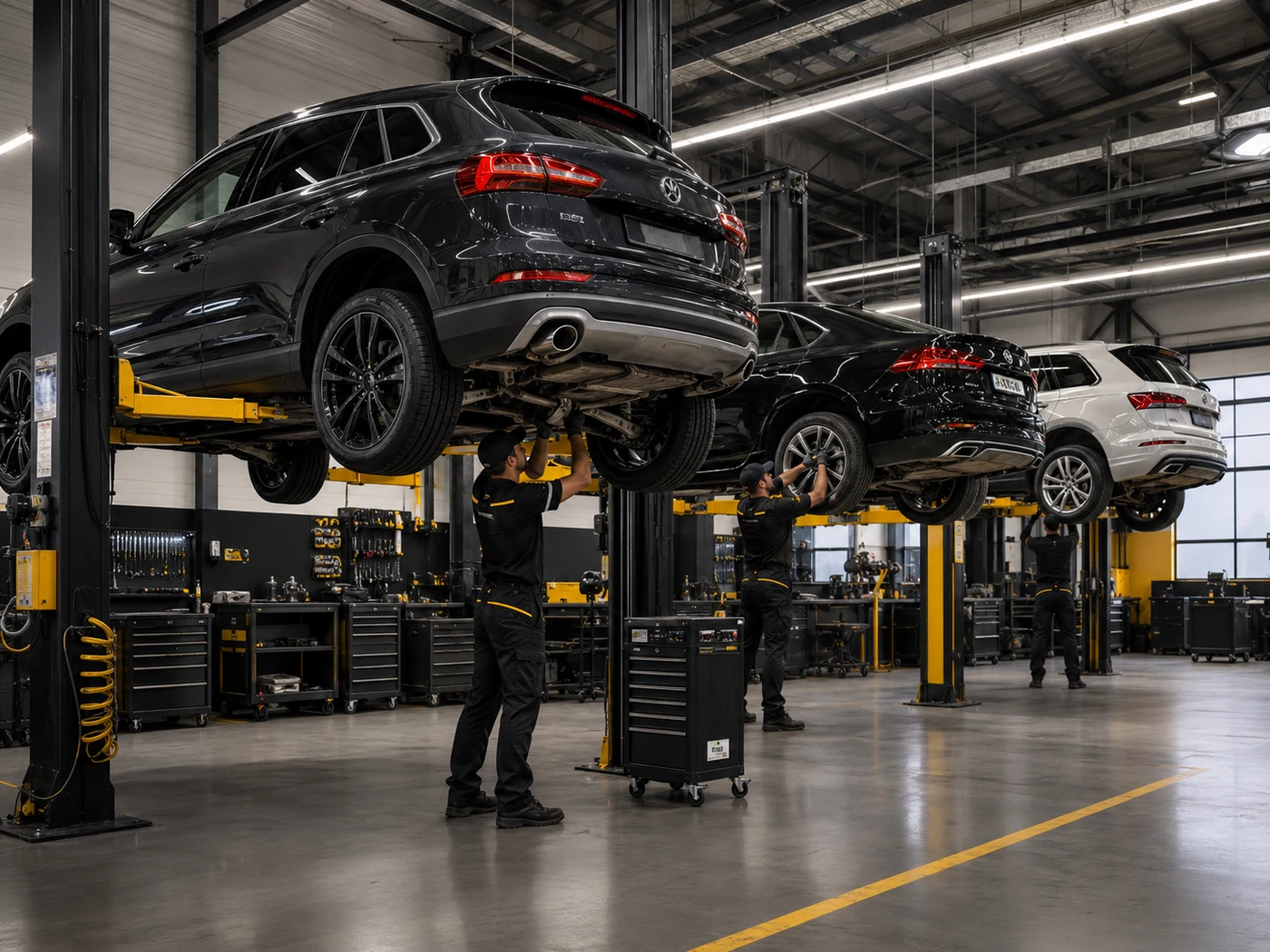 Автосервис AUTOPROFI31 — автомобили на подъёмниках